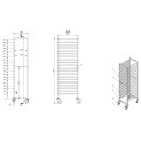 Combisteel Abräumwagen mit 20 Schienen für GN1/1