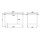 Combisteel Arbeitstisch aus Edelstahl 1300x800x900mm