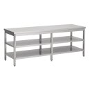 Combisteel Arbeitstisch mit 2 Böden aus Edelstahl...