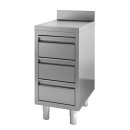 Combisteel Arbeitsschrank mit 3 Schubladen und Aufkantung...
