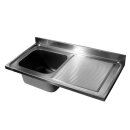 Combisteel Einbauspüle mit 1 Becken links aus...