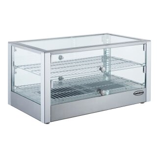 Combisteel Wärmevitrine 80 Liter mit 2 Böden Tischmodell