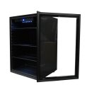 Gastro Mini-Kühlschrank 115 Liter - Tischmodell, schwarz, verstellbare Roste