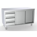 Combisteel Arbeitsschrank mit Schiebetüren 3...