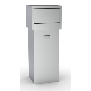 Combisteel Mülleimer mit Push Deckel 80 Liter aus Edelstahl