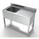 Combisteel Spültisch 1Becken links mit Grundboden...
