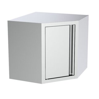 Combisteel Eck-Wandschrank mit 1 Flügeltüre aus Edelstahl 700/700x700x650mm