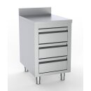 Combisteel Arbeitsschrank 3 Schubladen 1 Boden Aufkantung...