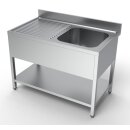 Combisteel Spültisch 1 Becken rechts Grundboden...