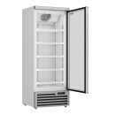Combisteel Tiefkühlschrank 600 Liter 1 Glastür 5 Böden fahrbar 750x710x1997mm