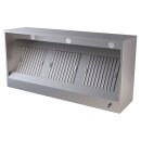 Combisteel Kastenhaube aus Edelstahl 3000x950x400mm