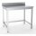 Combisteel Arbeitstisch mit Aufkantung aus Edelstahl 1000x700x900mm