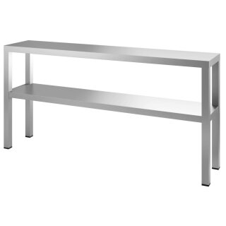 Combisteel Aufsatzbord aus Edelstahl 2 stufig 1600x300x350mm