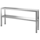 Combisteel Aufsatzbord aus Edelstahl 2 stufig 1600x300x350mm
