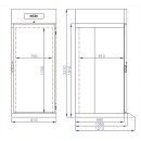 Combisteel Kühlschrank Profi-Line mit 1 Tür 700 Liter und abschließbar