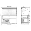 Combisteel Einbau-Kühlvitrine mit rundem Glasaufbau...