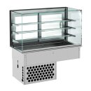 Combisteel Einbau-Kühlvitrine mit eckig...