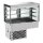 Combisteel Einbau-Kühlvitrine mit eckigem Glasaufbau und Rollo GN3/1