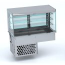 Combisteel Einbau-Kühlvitrine mit eckigem Glasaufbau...