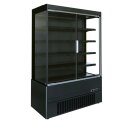 Combisteel Wandkühlregal 2 Glastüren, schwarz