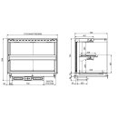 Combisteel Einbau-Wärmevitrine aus Keramik GN4/1
