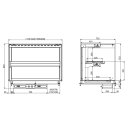 Combisteel Einbau-Wärmevitrine Wandmodell aus...