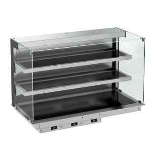 Combisteel Einbau-Wärmevitrine Wandmodell aus Keramik GN5/1