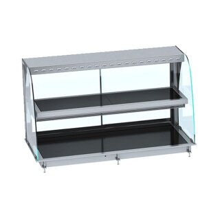 Combisteel Einbau-Wärmevitrine Wandmodell aus Keramik GN4/1