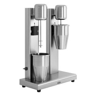 Combisteel Milchshaker doppelt - 2x 1 Liter, Edelstahl, 2 Geschwindigkeitsstufen