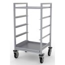 Combisteel Geschirrkorbwagen mit 4 Schienen und 4 Rollen