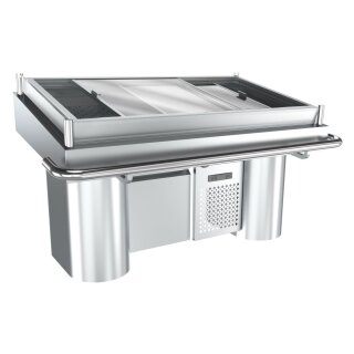 Combisteel Fischtheke Verkaufstheke ist gekühlt aus Edelstahl
