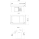 Combisteel Fischtheke Auslagentheke mit 2,27 m³...