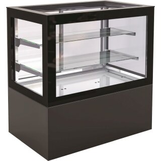 Combisteel Kühlvitrine mit Doppelglas und 2 Böden 750 Liter