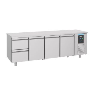 Combisteel Kühltisch mit 3 Türen und 2 Schubladen aus Edelstahl 2330x700x850mm
