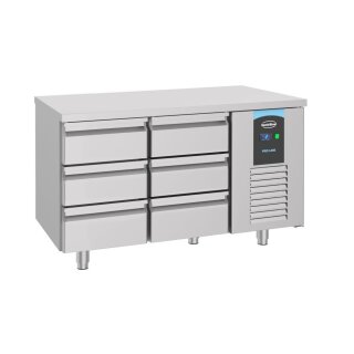 Combisteel Kühltisch Belegstation mit 6 Schubladen aus Edelstahl 1400x700x850mm