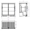Combisteel Barkühlschrank mit 2 Türen und 4...