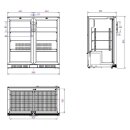 Combisteel Barkühlschrank mit 2 Türen und 4...