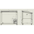 Combisteel Tiefkühltruhe mit Glasdeckel 297 Liter