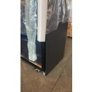 Kühlschrank 2 Glastüren Schwarz/Anthrazit Ins-1000R Bl