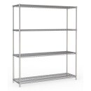 Combisteel Regalsystem mit 4 Böden aus Chrome...