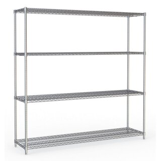 Combisteel Regalsystem mit 4 Böden aus Chrome 1800x450x1800mm