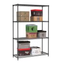 Combisteel Regalsystem mit 4 Böden aus Stahl schwarz 1200x450x1800mm