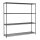 Combisteel Regalsystem mit 4 Böden aus Stahl schwarz 1800x450x1800mm