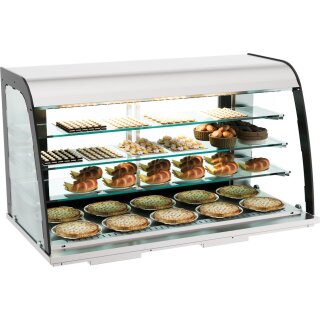Combisteel Neutrale Einbauvitrine – offen, 155L, mit LED-Beleuchtung