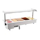Combisteel Einbau-Bain-Marie mit 5xGN1/1 2x17 Liter...