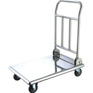 Thermobox-Transportwagen Aus Edelstahl, Traglast 150 Kg, 740 X 480 X 870 Mm