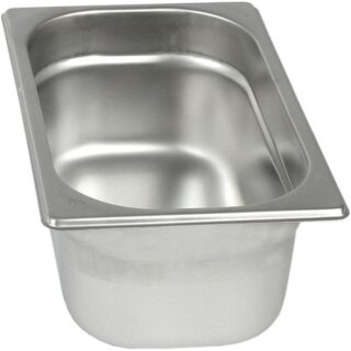 Stalgast Edelstahl-Gastronormbehälter GN 1/4 – 100 mm Höhe, 2,8 Liter, spülmaschinenfest