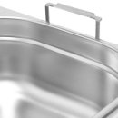 Gastronormbehälter mit Fallgriffen, Serie STANDARD, GN 1/6, 176x162x100 mm