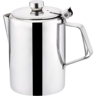 Stalgast Kaffeekanne aus Edelstahl - 1,9 Liter, spülmaschinenfest, mit komfortablem Einhand-Deckel