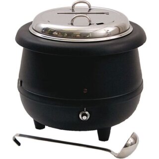 Gastro Suppenwärmer 10 Liter – Elektrischer Suppentopf für Buffet mit Deckel